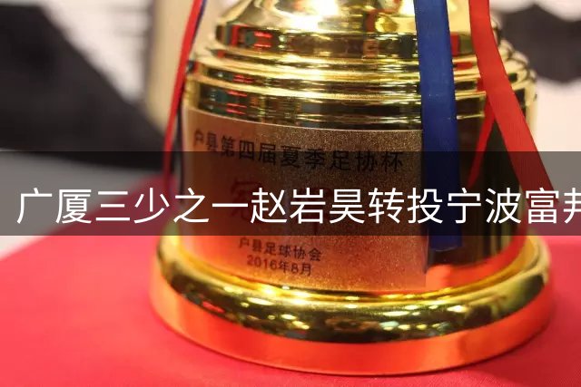 广厦"三少"之一赵岩昊转投宁波富邦开启新篇章